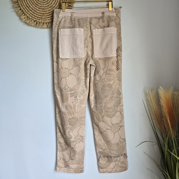 Anthropologie, New Pilcro The Camp Wanderer Pink Rose Patchwork Pants Size 28 - Picture 6 of 15